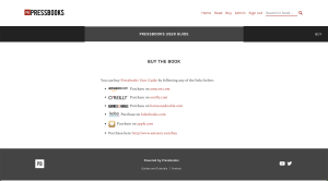 The Buy Book page showing links to online retailers